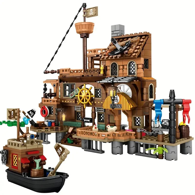 Bibilock 675- teiliges Pirateninsel Bausteine Set