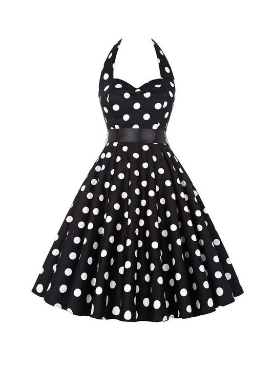 Polka Kleid Vintage 50s 60s Style