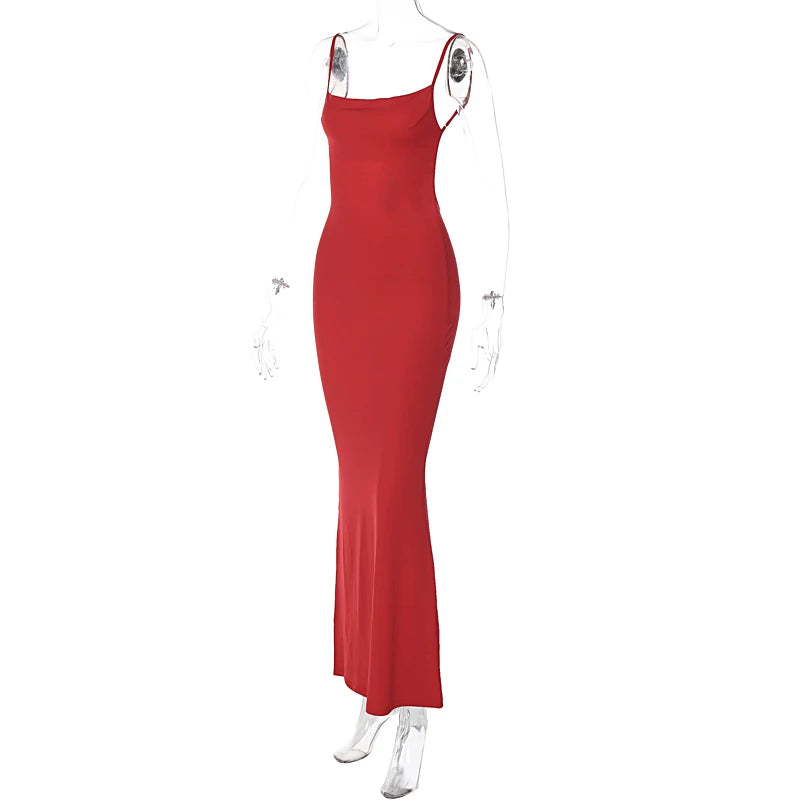 Hugcitar 2024 Frühling langes elegantes Kleid
