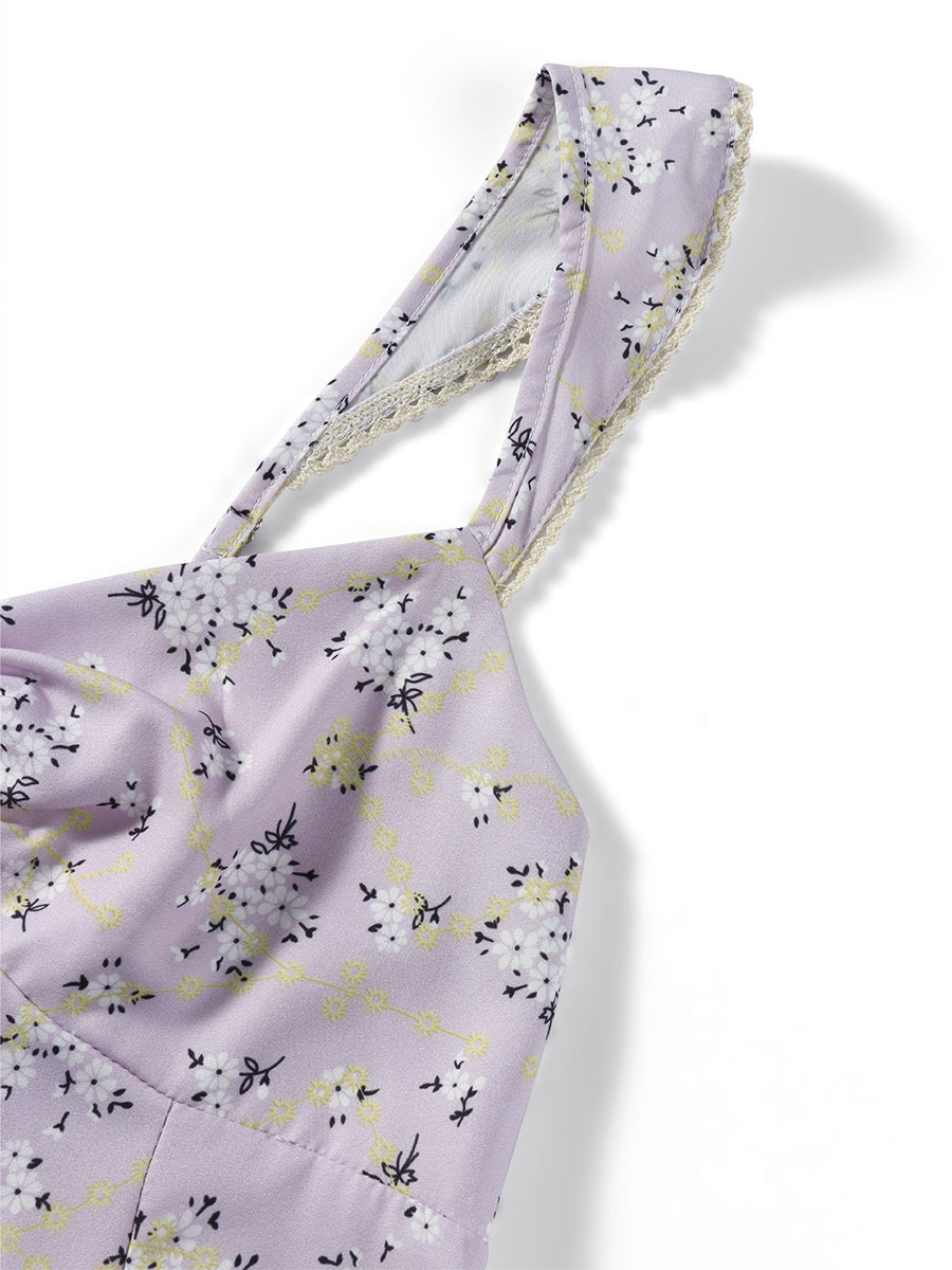 Fairy Cottage Kleid Blumen 90 Jahre Styl