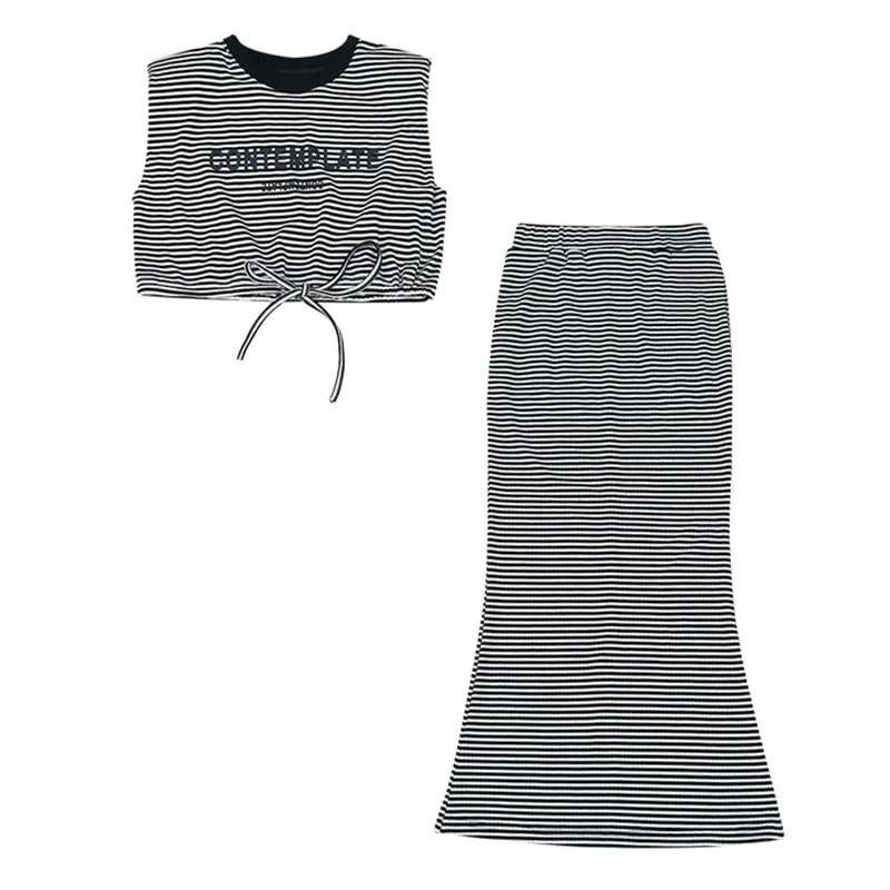 Sommer-Kleidungssets für Mädchen Rock, 2-teilige Outfits 5 - 14 Jahre