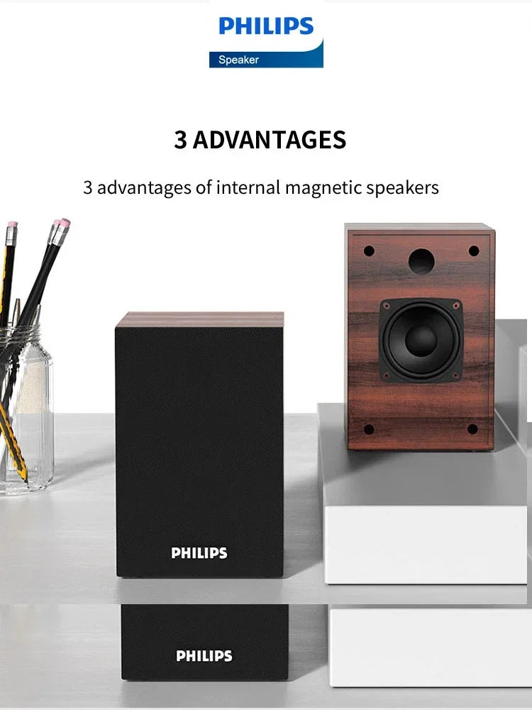 Philips SPA20 Lautsprecher Bluetooth mit 360 Grad Surround