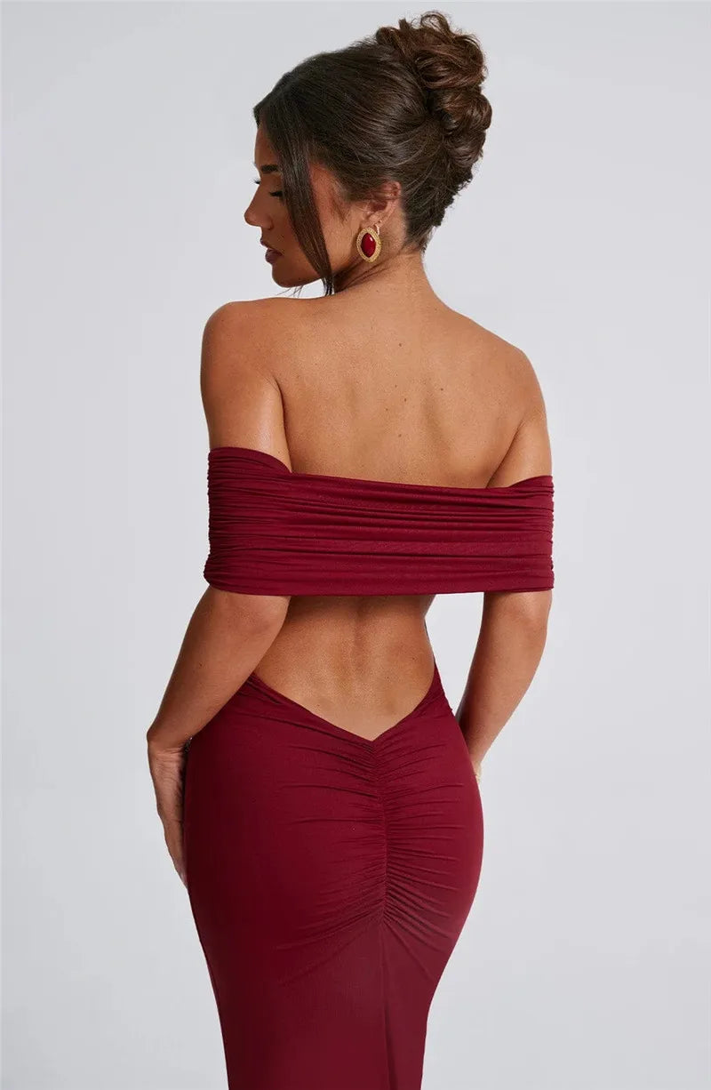 Mozision langes eleganter Kleid
