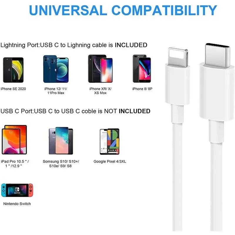 30W Fast Charging Kabel für Apple iPhone USB C