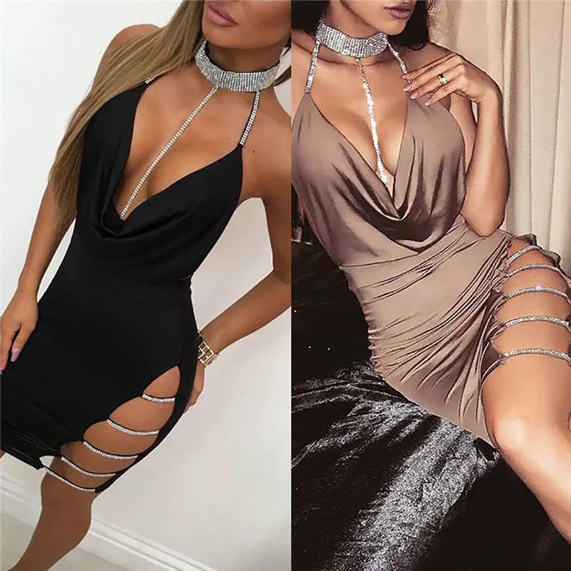 Tyfo figurbetontes rückenfreies Kleid Vestidos