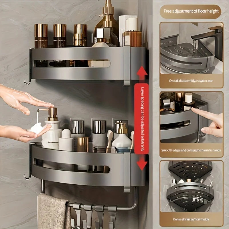 Badezimmer, Wandregale ohne Bohren
