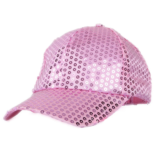 Neue glänzende verstellbare Glitzer Baseball Cap Pailletten Stick