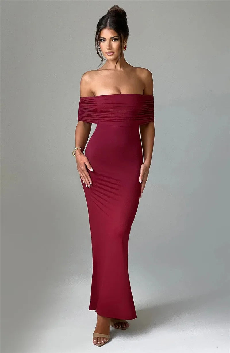 Mozision langes eleganter Kleid