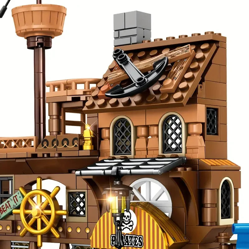 Bibilock 675- teiliges Pirateninsel Bausteine Set