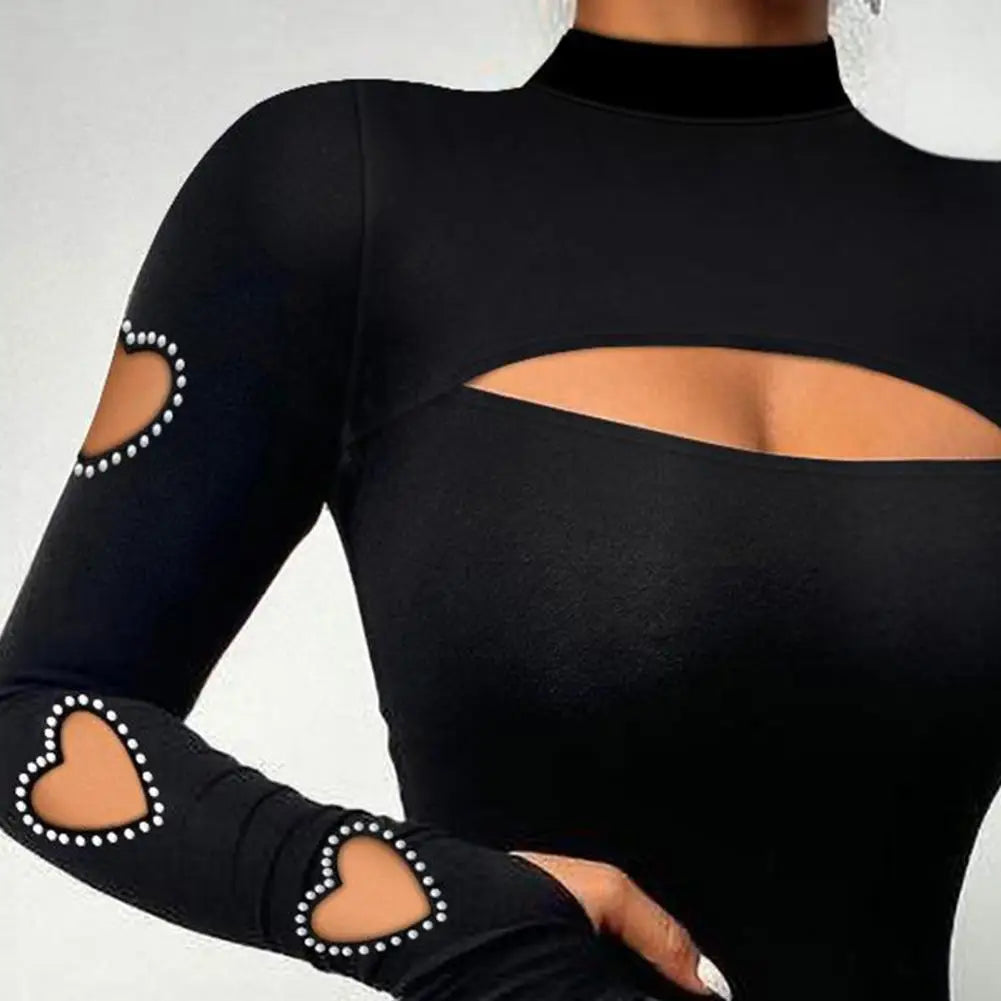 Sanwood Slim Fit Top Bluse Kollektion Mock Neck