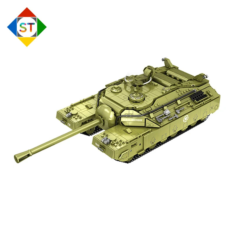 Sluban großer schwerer T28 Panzer PLS628010 2986 Teile