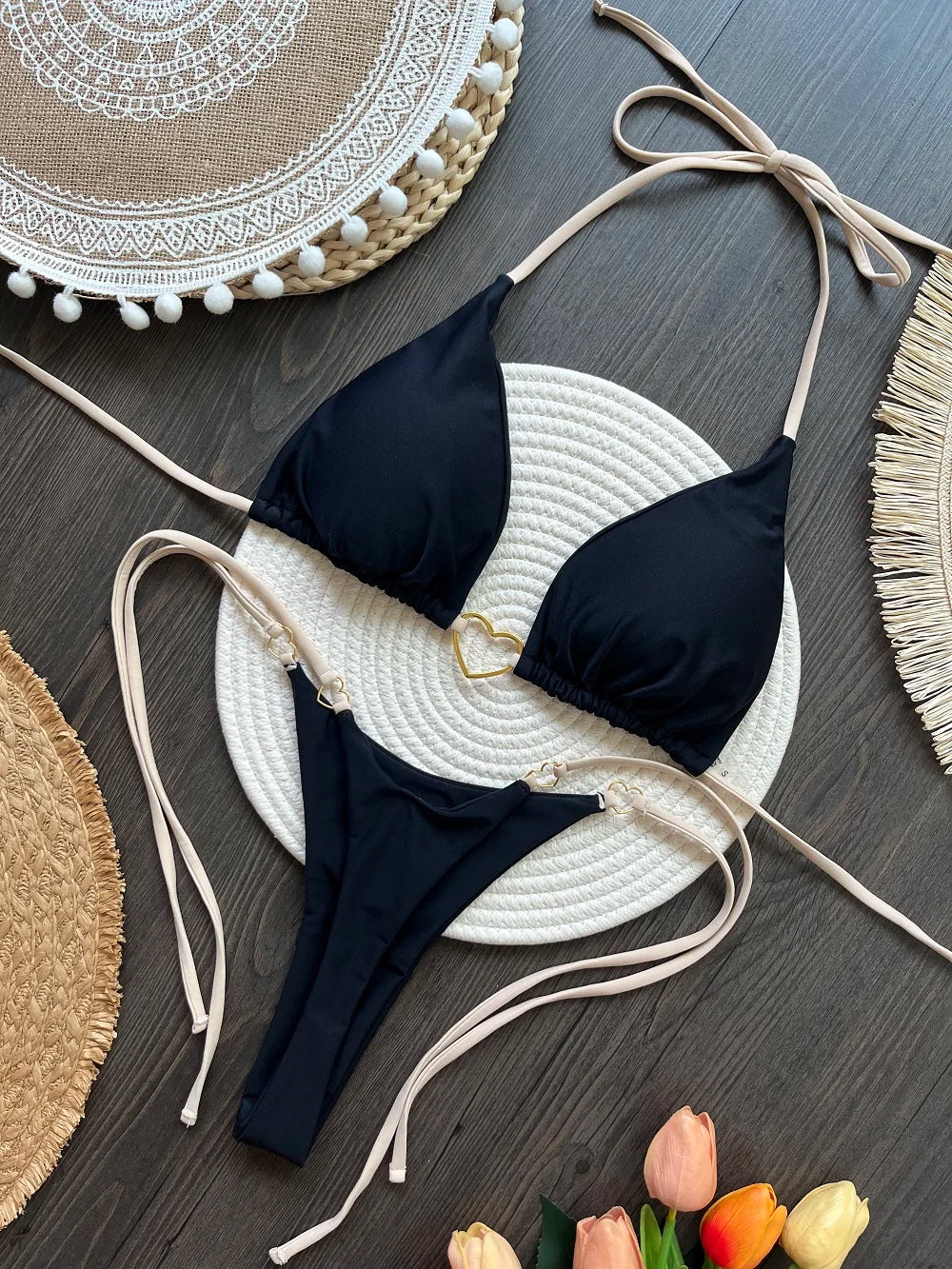 RUOTONSEPT Sexy Bikini Set Triangle Model Brazilian