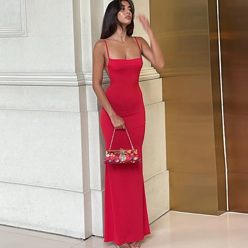 Hugcitar 2024 Frühling langes elegantes Kleid