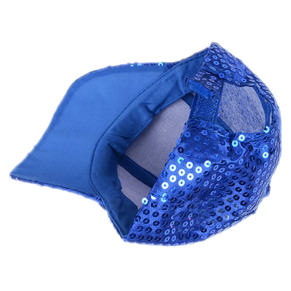Neue glänzende verstellbare Glitzer Baseball Cap Pailletten Stick