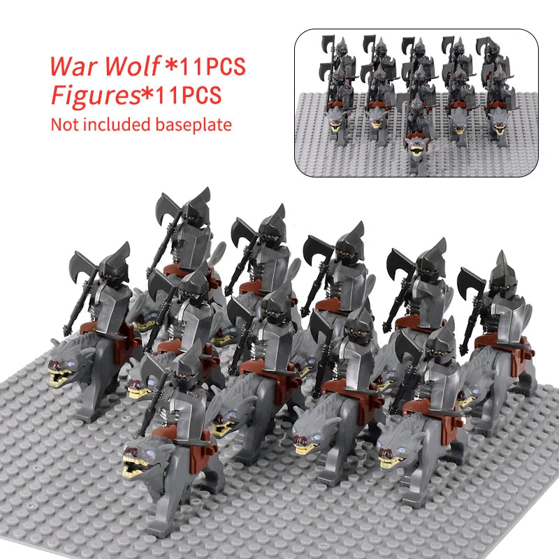 Brickpanda / Die Elfen, Soldat oder Orks Armee Figuren SETS Bausteine