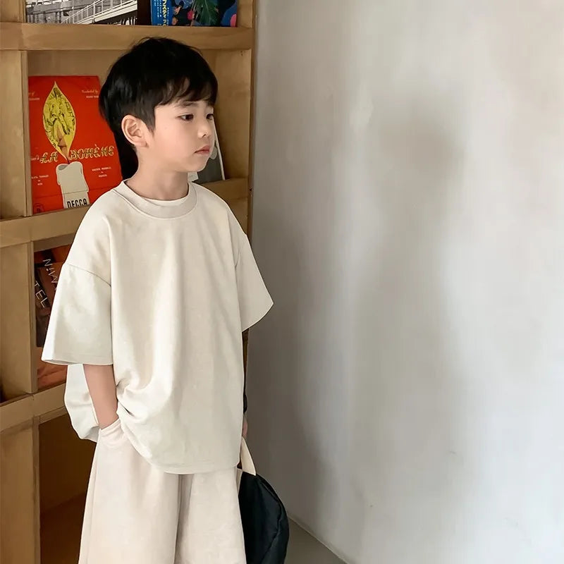 Jungen Kleidungsset Shorts & Shirt Model Korea 4 - 14 Jahre