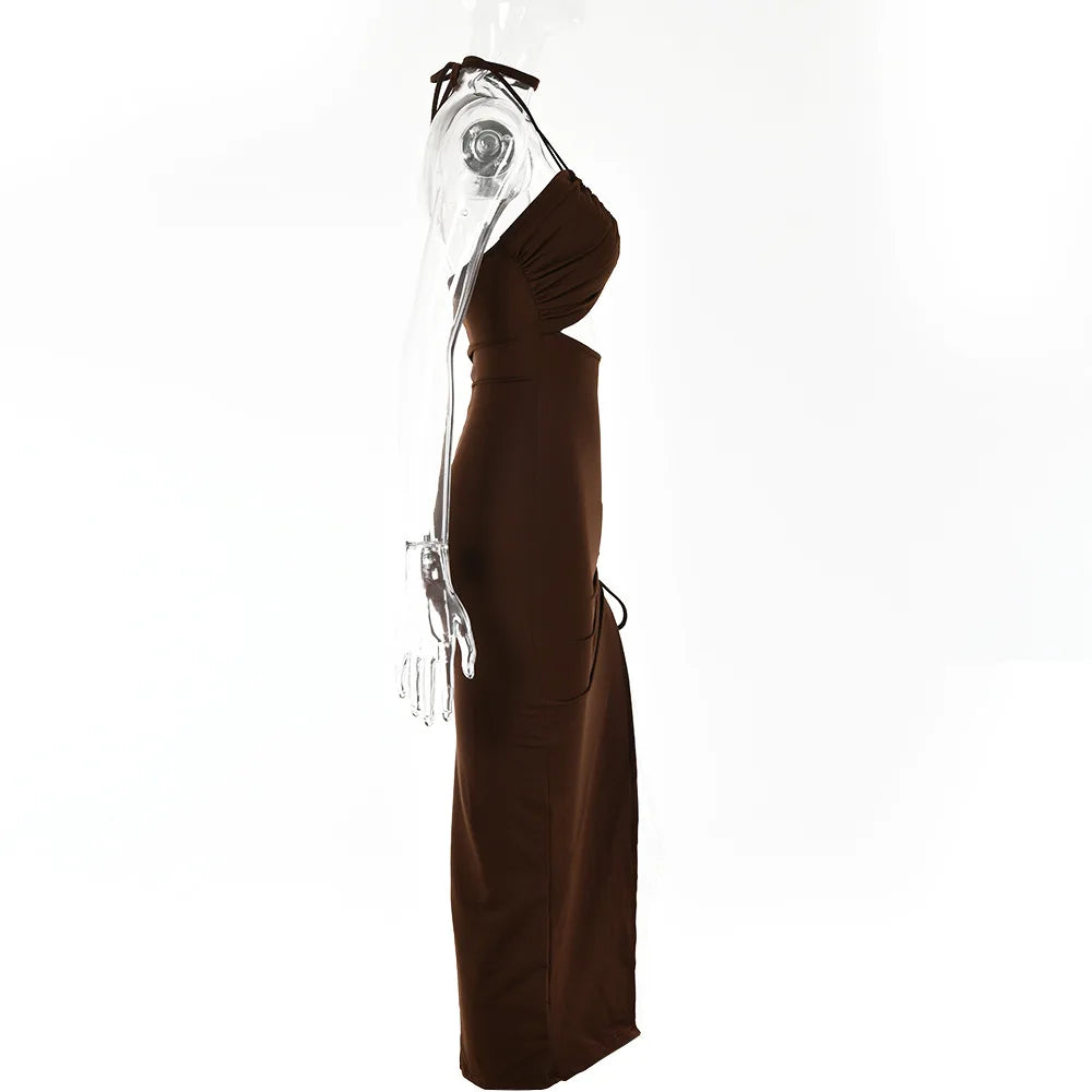Ärmelloses Backless Kleid von Dozw