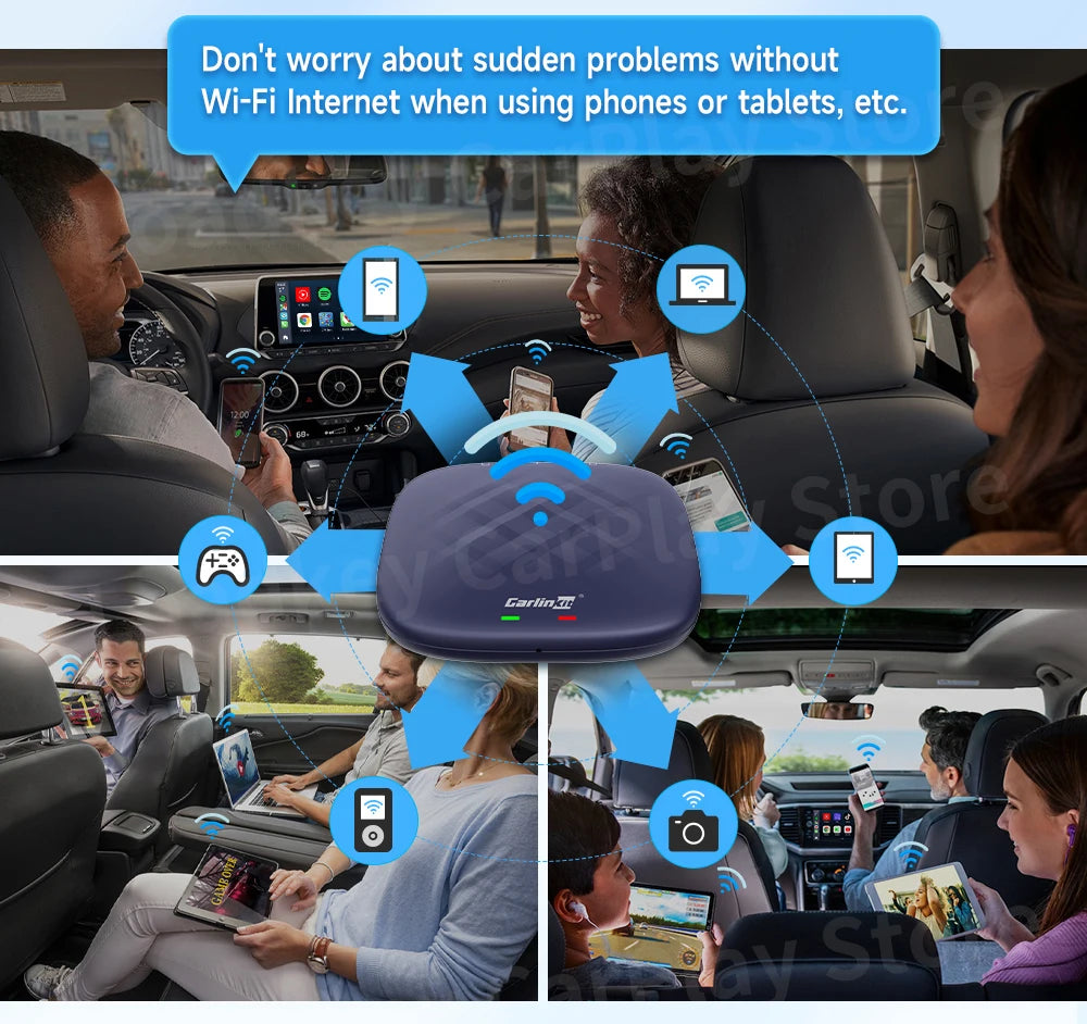 CarlinKit Wireless Carplay Android Auto TV Box Android 13 Kit