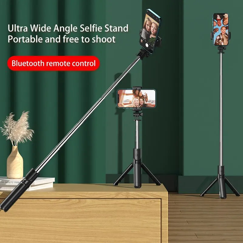 Bluetooth Wireless Selfie Stick Mini Stativ Ausziehbar mit Fernauslöser