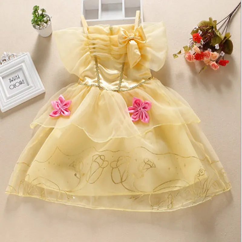 Mädchen Prinzessin Kleid Cinderella Schneewittchen Aurora Sofia Rapunzel Aschenputtel