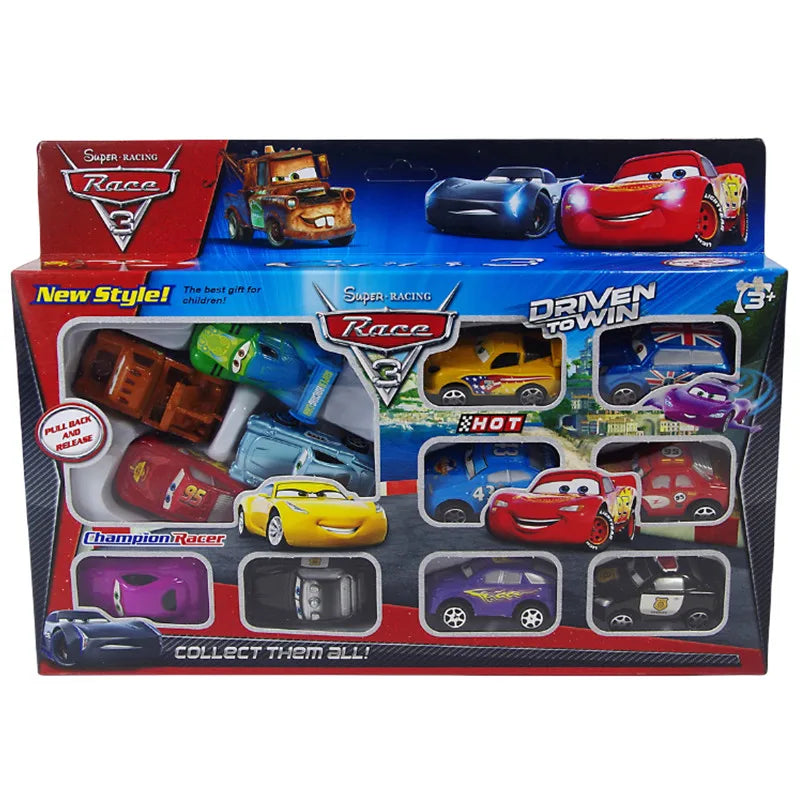 12 teiliges Disney Pixar Cars Kunststoff Autos