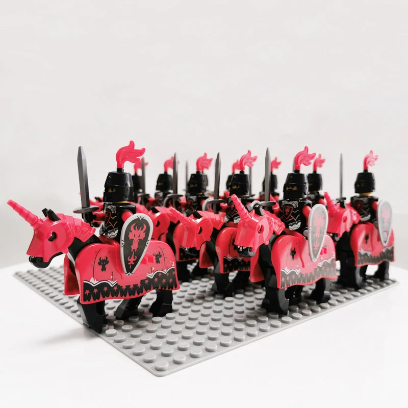 Bekool Mittelalterliche Kavallerie Soldaten Wachen Armee Bausteine-Set