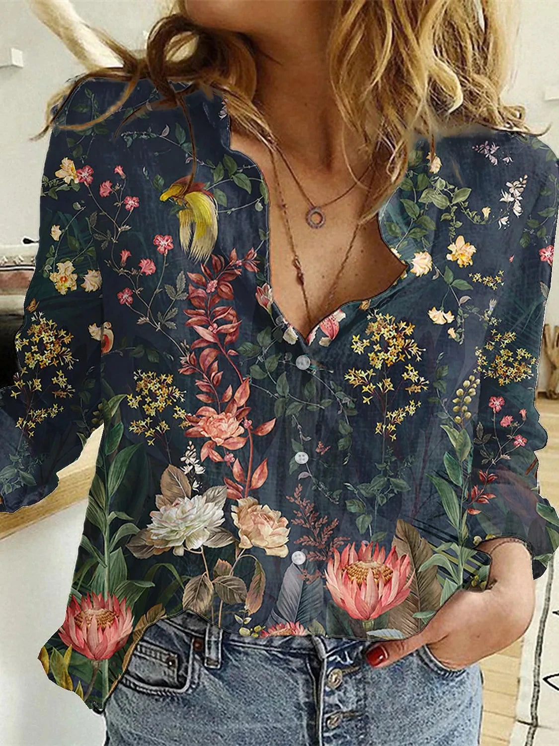 Ivecoolen Elegantes Lose Shirt / Hemd