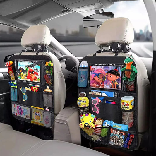 Auto KFZ Rücksitz Organizer mit Touchscreen und Tablet Halter