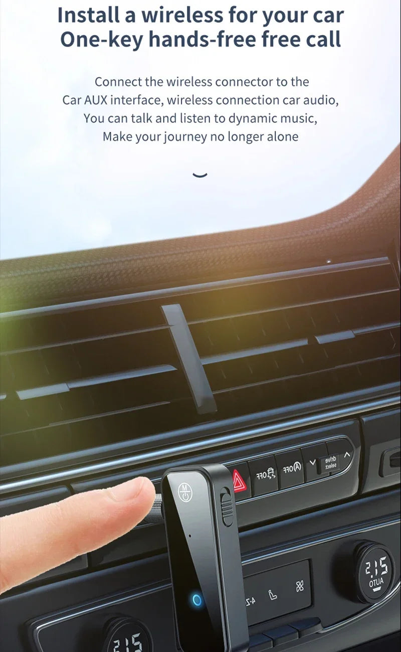 Bluetooth 5.0 Audio Empfänger Sender Drahtlos Adapter USB AUX