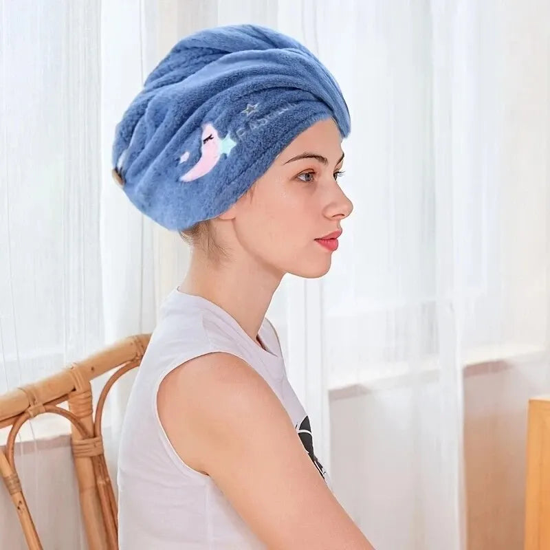 Damen Handtuch für Haare / Kopf aus Korallenvlies