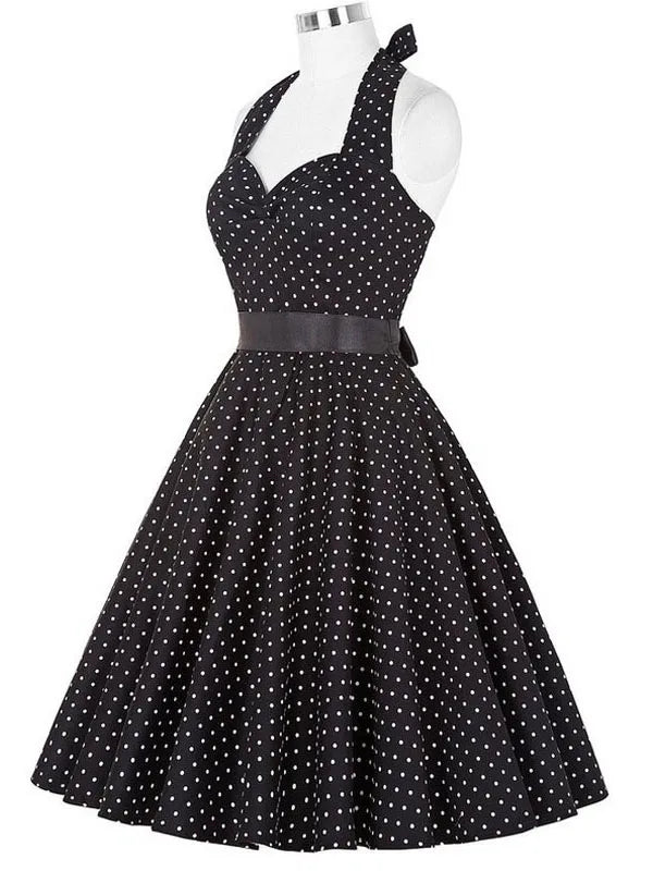 Polka Kleid Vintage 50s 60s Style