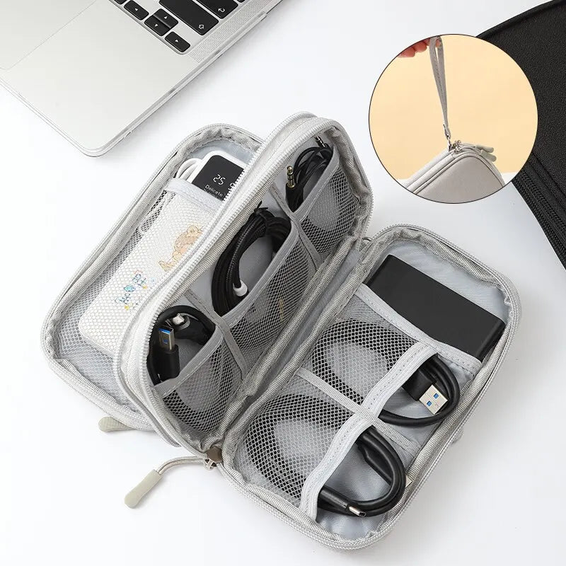 Reise Tragbare  Aufbewahrungstasche USB Datenkabel Organizer