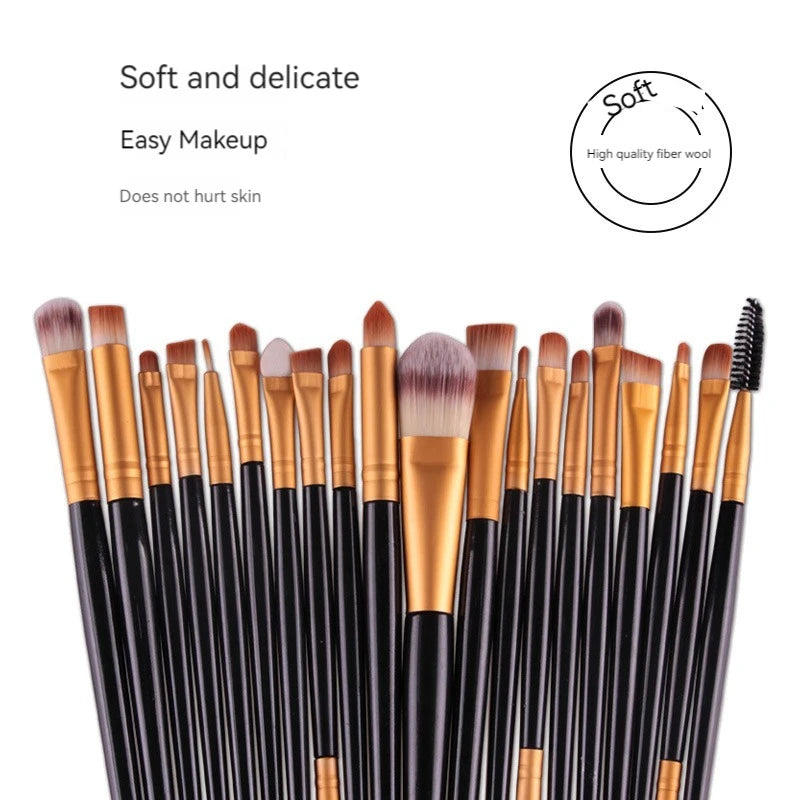 20 Stück Make-up Pinsel Set Lidschatten Pinsel Set