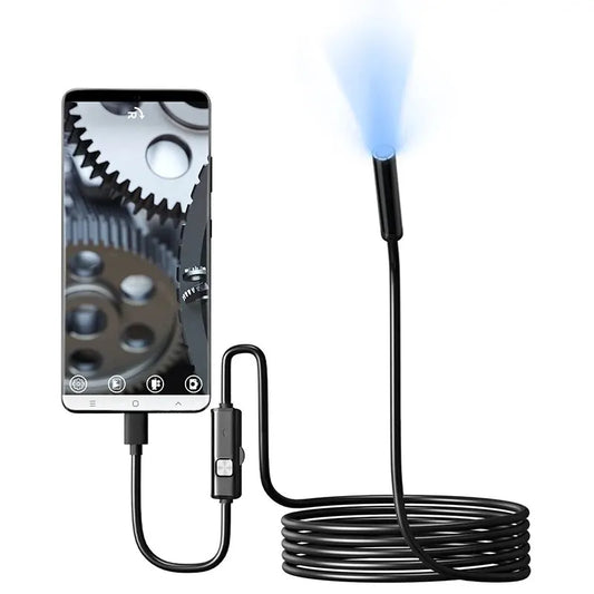 7,0 MM TYP-C-Endoskop-Kamera IP67 Wasserdicht 6 LEDs einstellbar USB