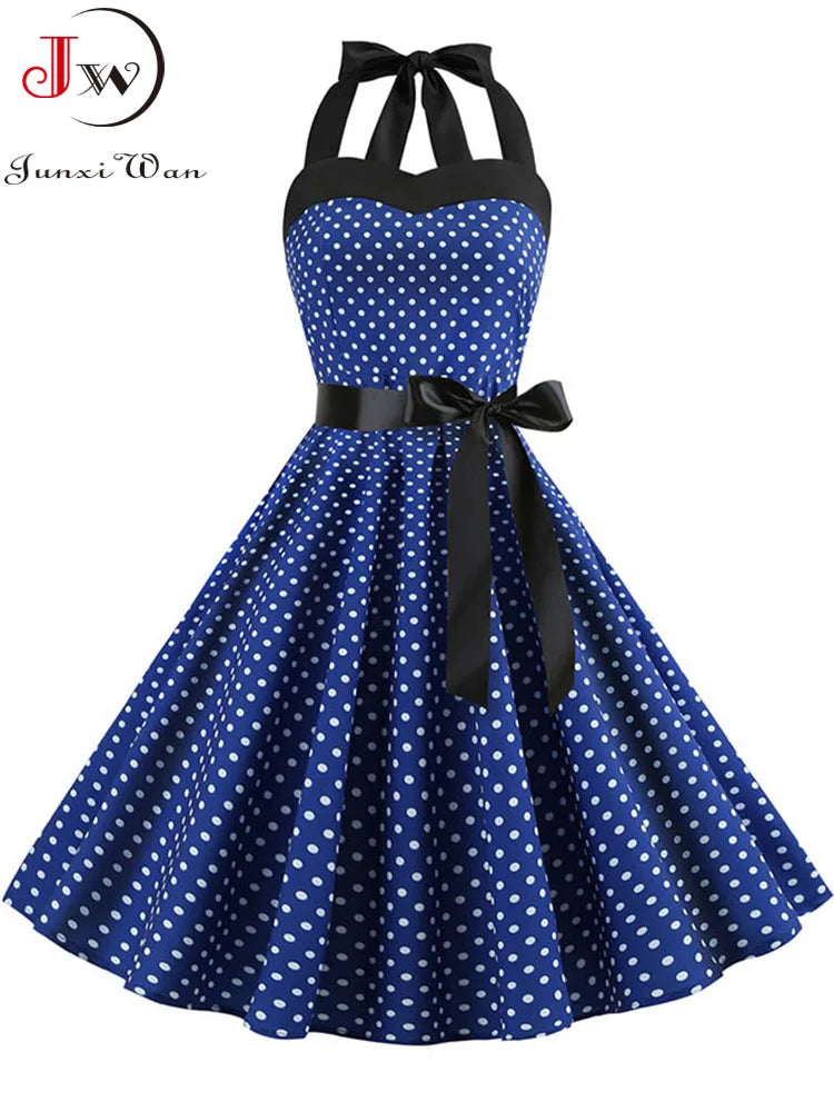 Polka Kleid Vintage 50s 60s Style
