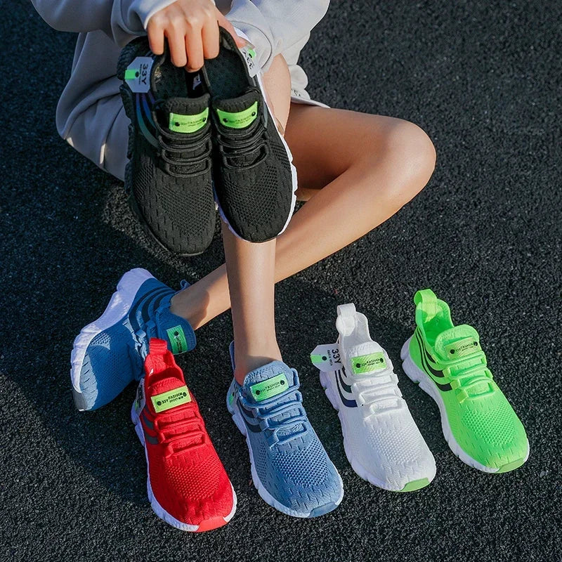Frauen Herren Turnschuhe Sneaker Leicht Sportschuhe Atmungsaktiv