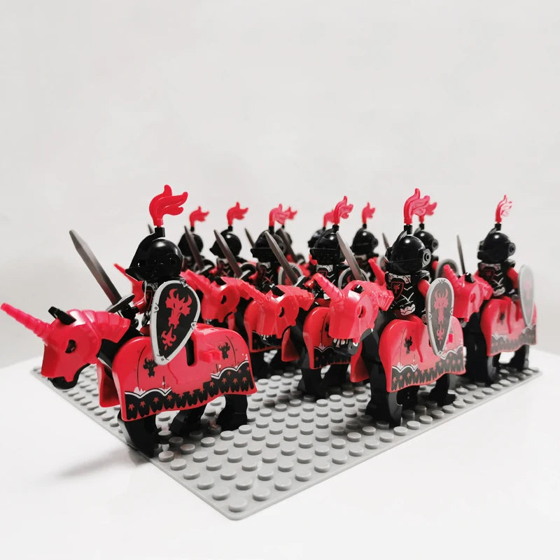 Bekool Mittelalterliche Kavallerie Soldaten Wachen Armee Bausteine-Set