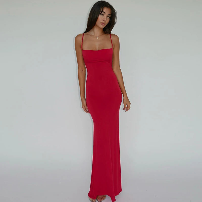 Hugcitar 2024 Frühling langes elegantes Kleid