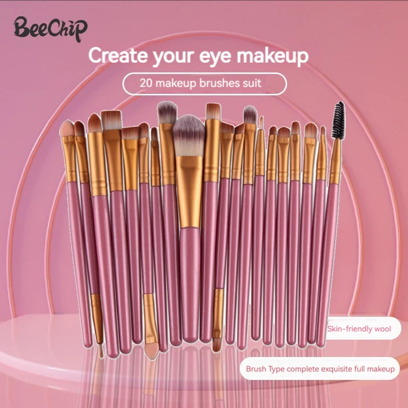 20 Stück Make-up Pinsel Set Lidschatten Pinsel Set