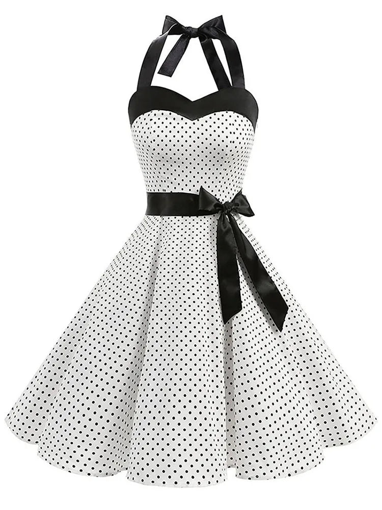 Polka Kleid Vintage 50s 60s Style