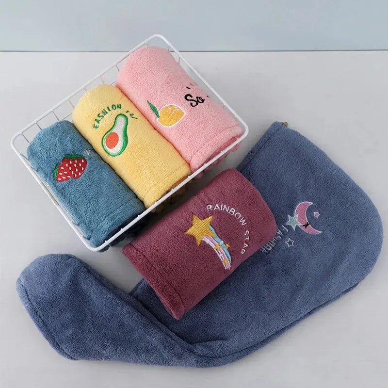 Damen Handtuch für Haare / Kopf aus Korallenvlies