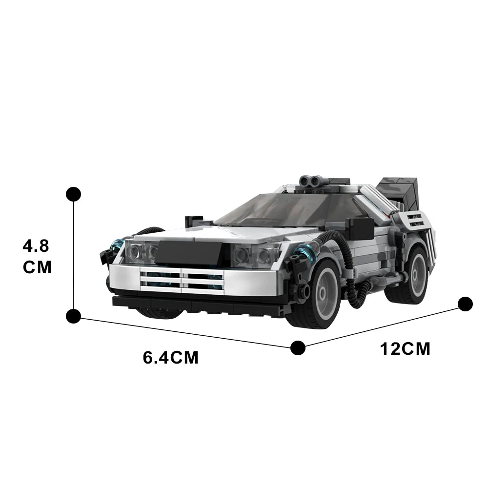 Gobriks Delorean Zurück in die Zukunft Rennwagen Zeitmaschine Bausteine-Set