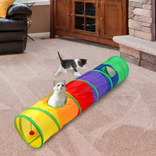 Katze Tunnel Röhre Faltbare Katze Spielzeug Kätzchen Training Interaktives Spaß