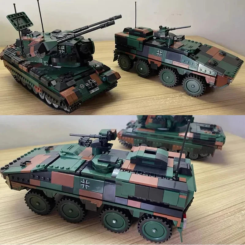 Bekool Militärische Serie Bausteine Set Militär Panzer LKW Fahrzeuge