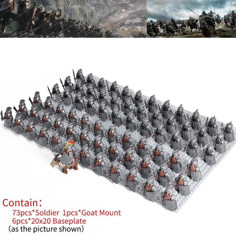 Brickpanda / Die Elfen, Soldat oder Orks Armee Figuren SETS Bausteine