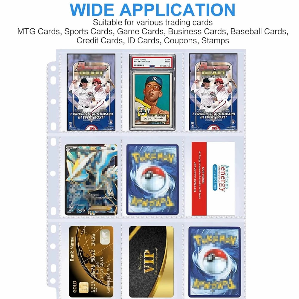 Sammelkartenhüllen Pokemon Baseball für Album 50 Stück