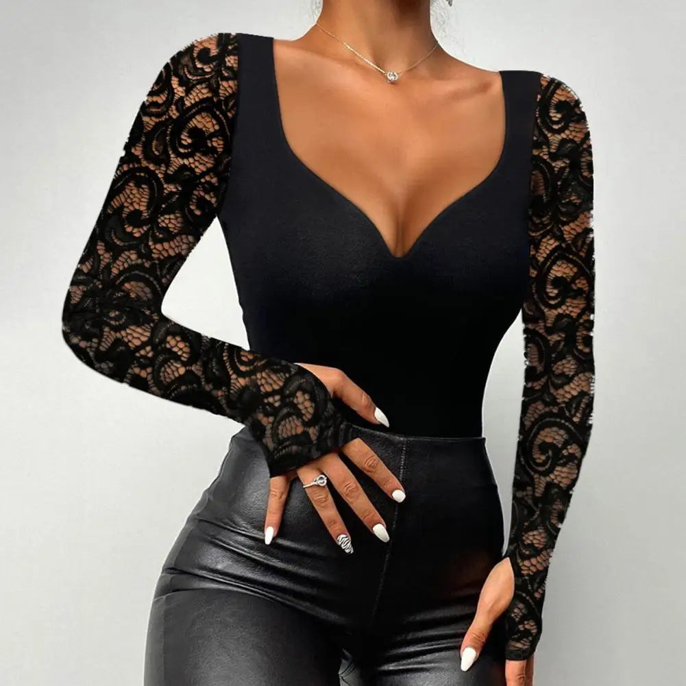 Sanwood Slim Fit Top Bluse Kollektion Mock Neck