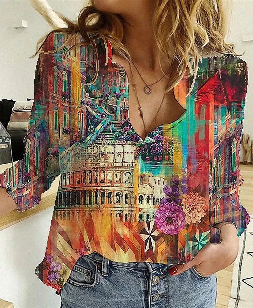 Ivecoolen Elegantes Lose Shirt / Hemd