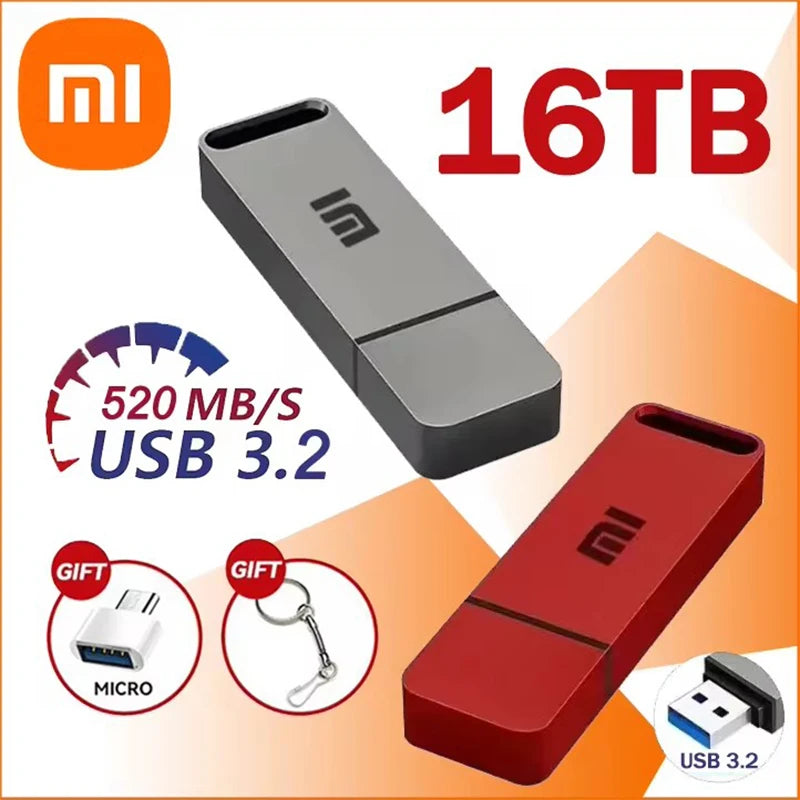 Xiaomi 16TB Flash Drive USB3.2 High Speed Transfer Metal Type C