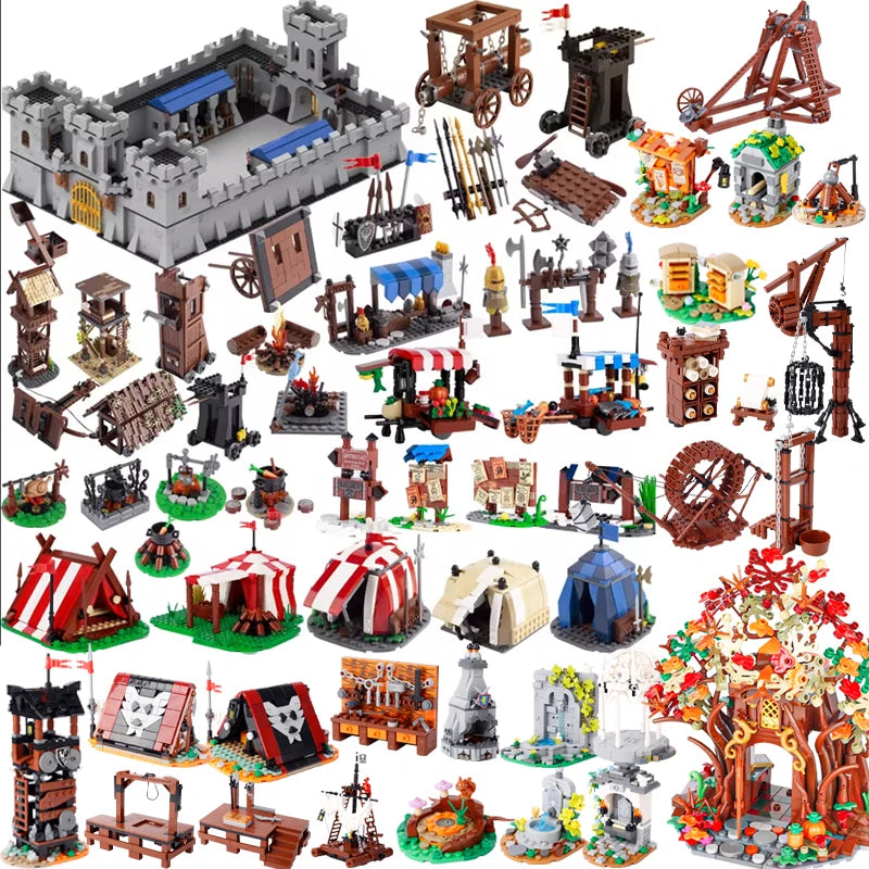 BRICKPANDA Mittelalterliche Sets Bausteine Verschiedene Ausführungen Bausteine-Set